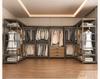 Metal Walk-In Wardrobe: Floor-Standing Clothes Rack, Open Garment and Hat Rack, Bedroom Shelf Assembly