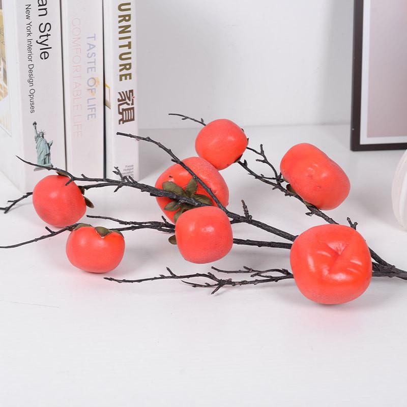 Ornaments Persimmon Simulated Room Decoration Artificial Plants Prop Photography