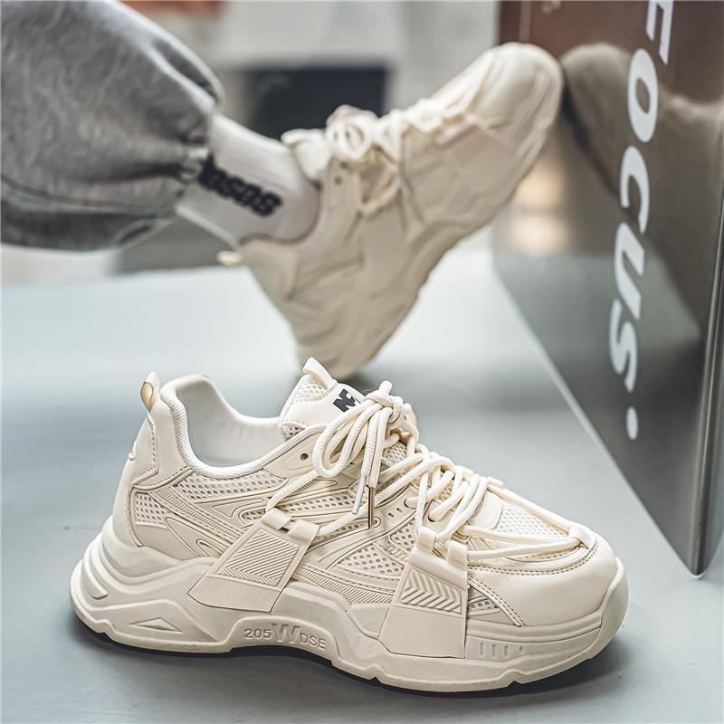 Dad Shoes Men's 2024 Spring New Thick-soled Heightening Casual Shoes Men's Versatile Sports Shoes B608