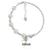 Minimalist Luxury: S925 Sterling Silver Pearl Bow & Heart Bracelet for Women