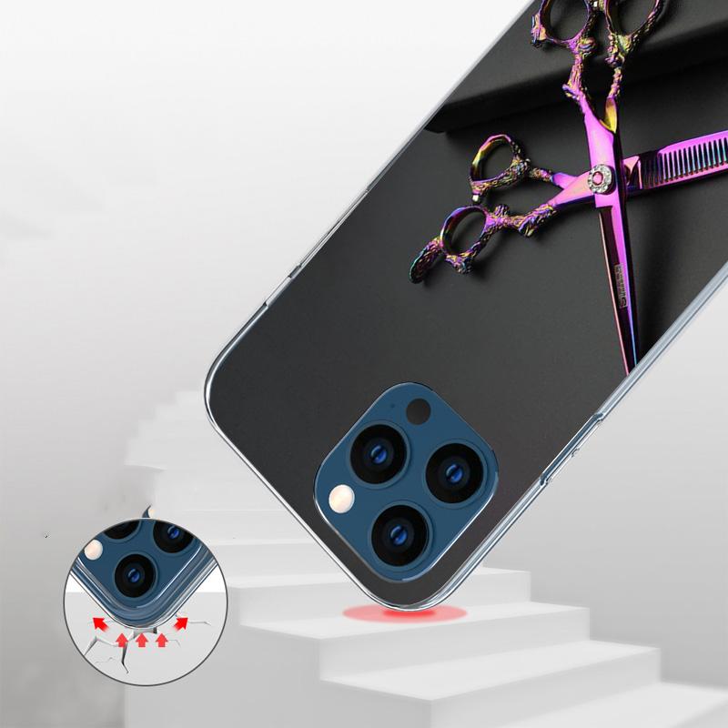 Hair Stylist Scissors Brush Phone Case For iPhone 17 Air 16 Pro Max 16E 15 + 14 Plus 11 12 13 Mini 7 8 SE Gift Print Cover Funda