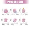 6Pcs Cartoon Bathing Pig Resin Miniature Figurines For DIY Enthusiasts Desktop Display Car Dashboard Decorative Ornaments
