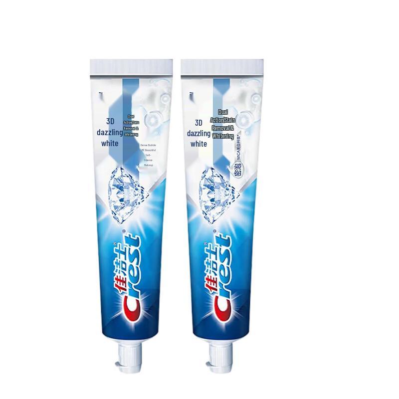 Crest 3D White Dual Action Whitening Toothpaste Family Pack