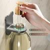 Universal Shower Gel Bottle Rack Wall Mounted Adjustable Shampoo Bottle Metal Holder Hand Soap Dispenser Hook Free Punching