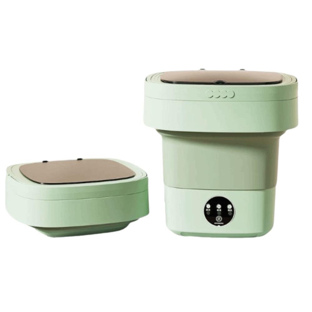 Plastic Foldable Washing Machine Green Compact Washing Machine Mini Washing Machine For Socks