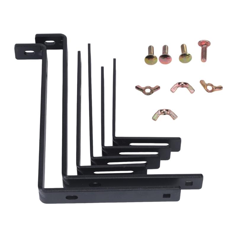 2 Pieces Whirling Hook Plant Hook Space Saving Flower Holder Iron Hanging Flower Pot Shelf Modifiable For Balcony Garden