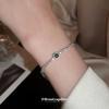 Palace style super flash sea blue full diamond bracelet new exquisite fashion bracelet French light luxury high-end jewelry