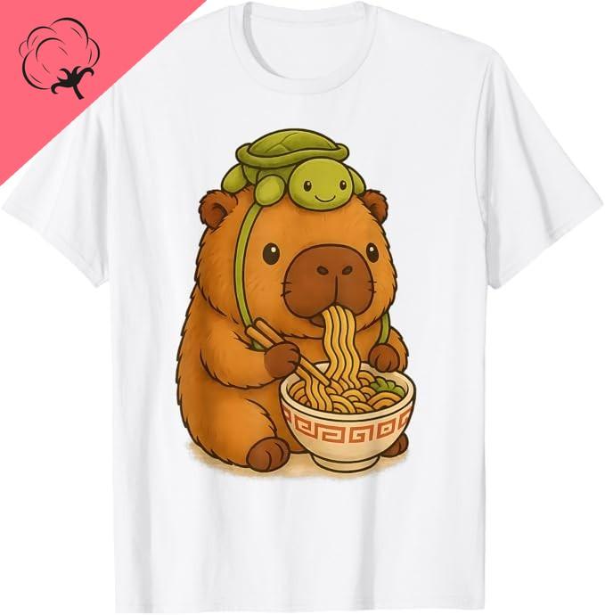 I Love Capybaras mens Casual Short Sleeved Round Neck Tshirt for Spring and Summer Clothing Top Y2k Clothes 100 Cotton Goth