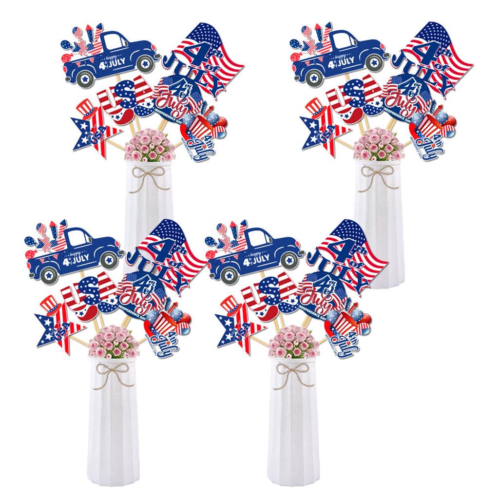 Independence Day Decorative Vase Plug-in Scene Layout Atmosphere Props Party Supplies