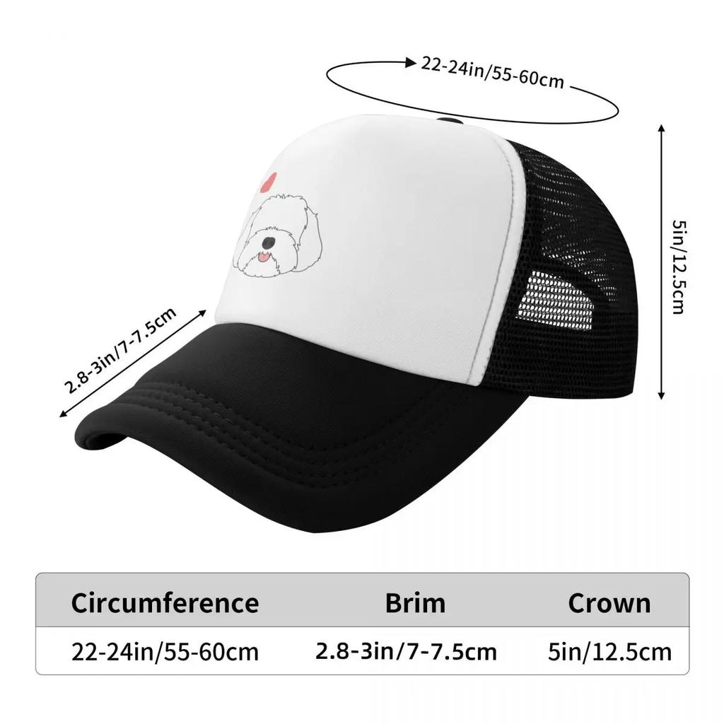 LOVE White Maltipoo Moodle Dog Baseball Cap funny hat beach  custom caps For Women Unisex's
