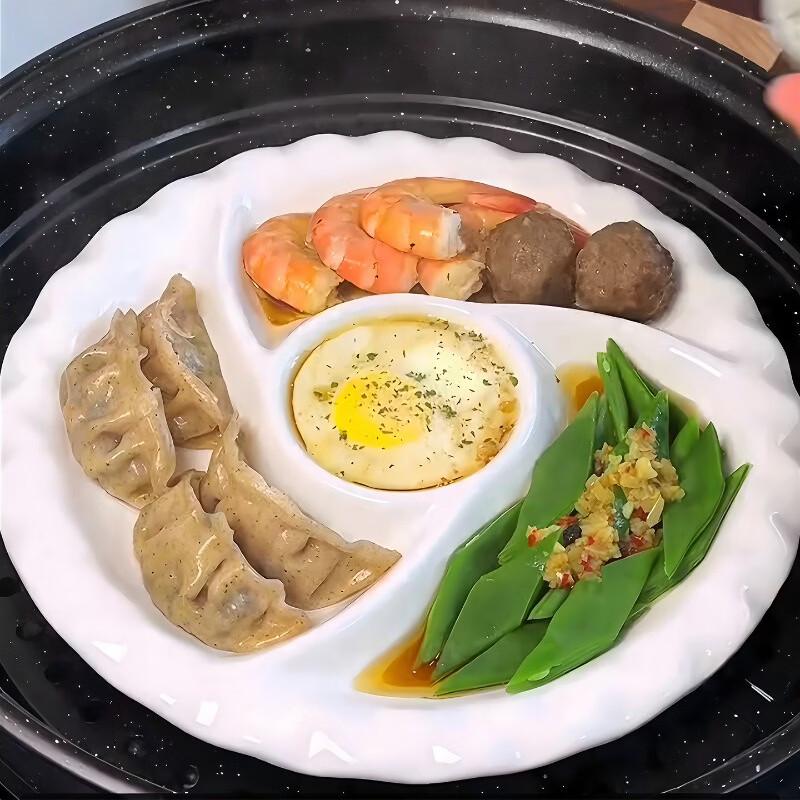 Lygil Ceramic Divided Serving Plate