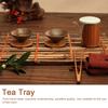 Handcraft Tea Table Bamboo Placemat Tea Cup Tray Pad Tea Set Ceremony AccessoriesTea Tray 25x40cm