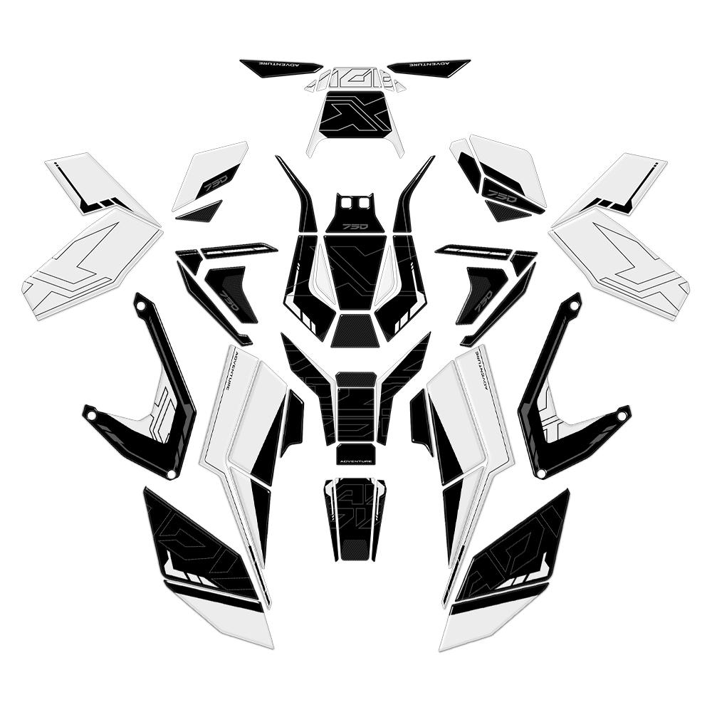 For X-ADV 750 X ADV750 2025 Accessories Motorcycle 3D Epoxy Sticker Protection Kit Tank Pad Complete Stickers