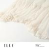 ELLE French Textured Pleated Midi Skirt