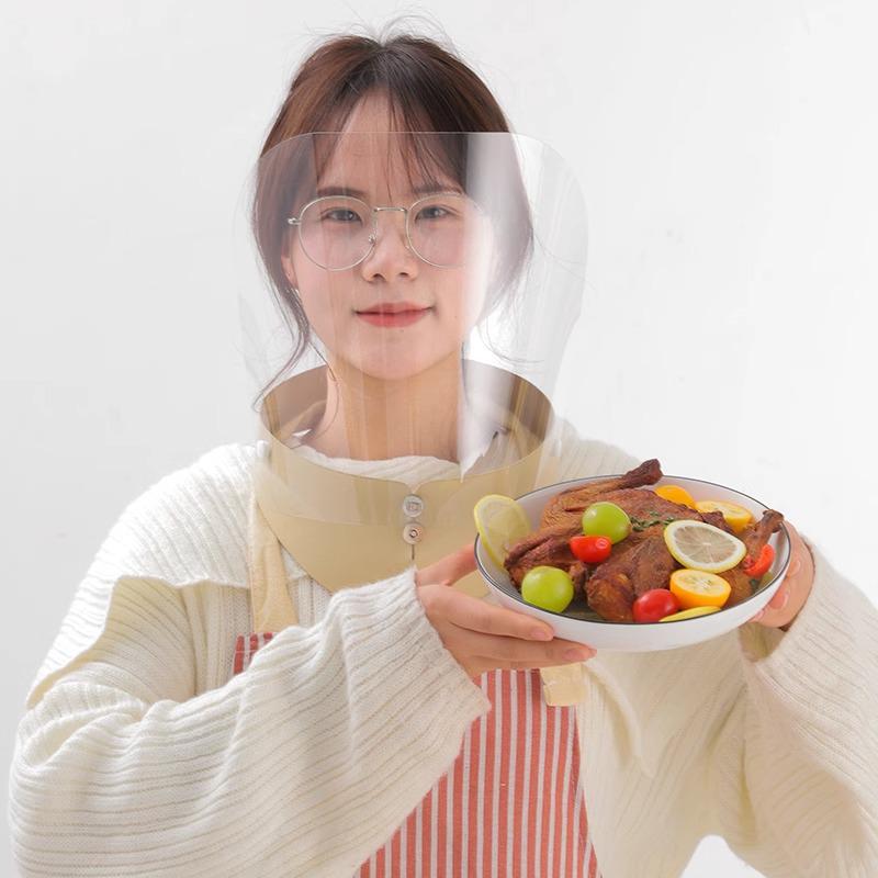 Anti-Oil Fume and Splash Cooking Face Shield - Women's Protective Kitchen Mask and Hat