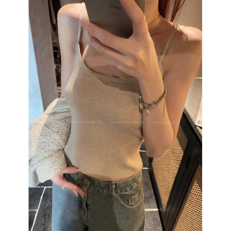 

Корейский пикантный кардиган с вырезами и комплект из майки L