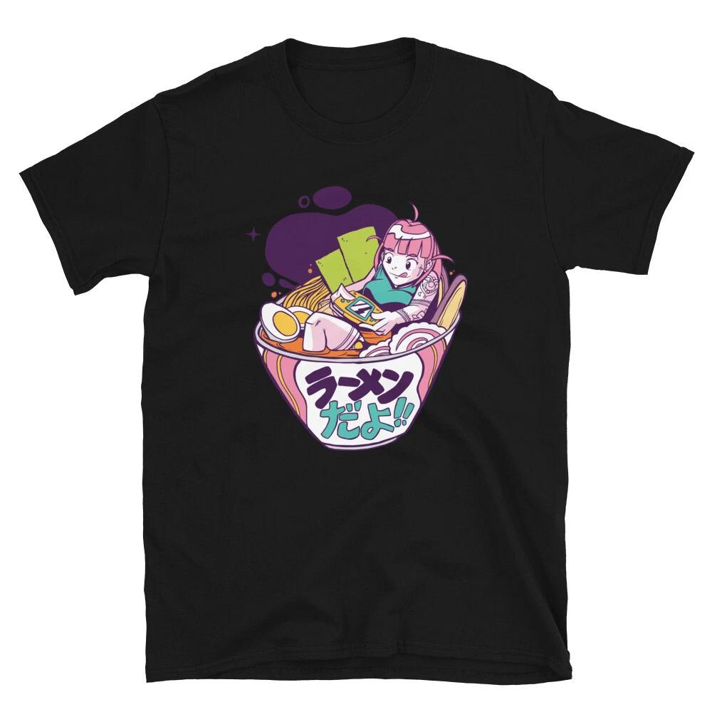 Video Game Lover Ramen Anime T-Shirt L