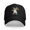 Funny Easter Bunny with Carrot Rabbit Casual Baseball Cap Outdoor Gym Trucker Hat Spring Sunscreen Men Fitted Retro Snapback Cap