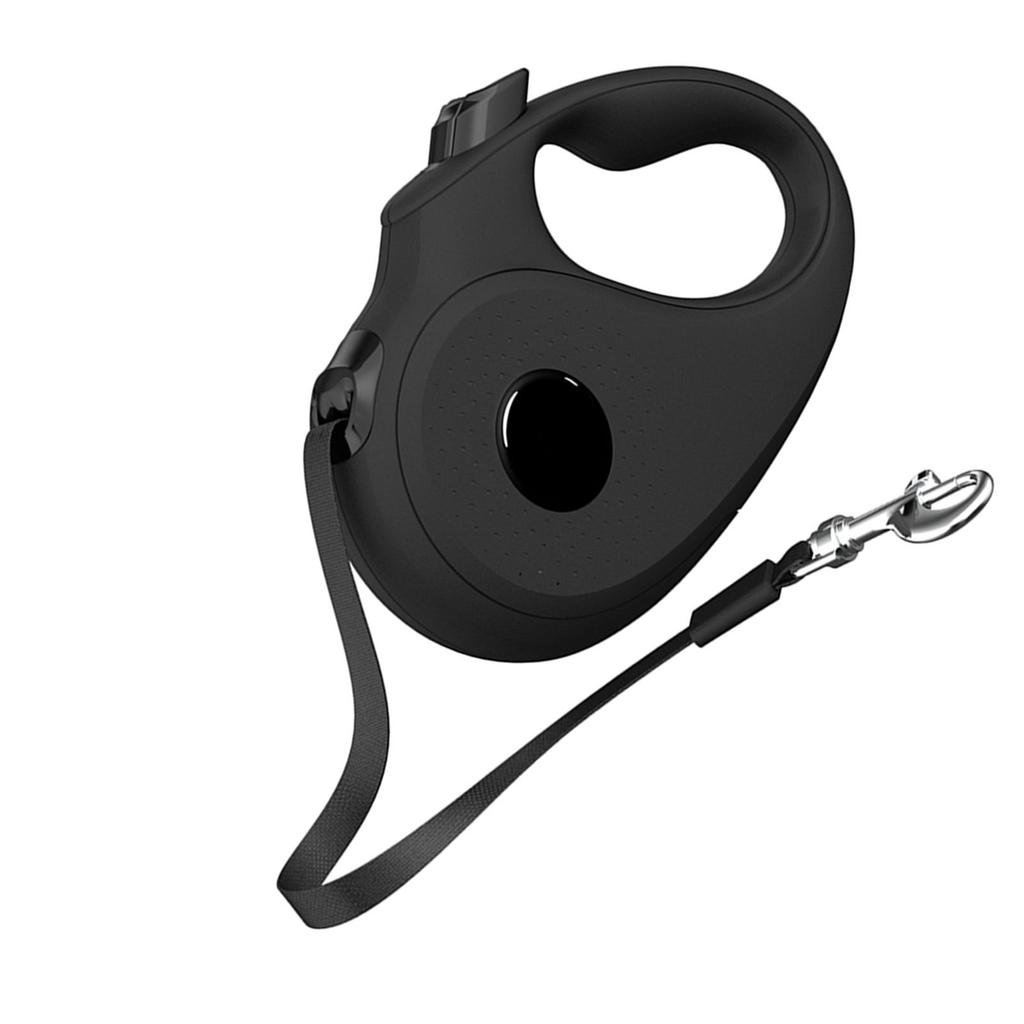Retractable Dog Leash Tangle Free Pet Traction Extendable Telescopic Walking Leash Black M Fit