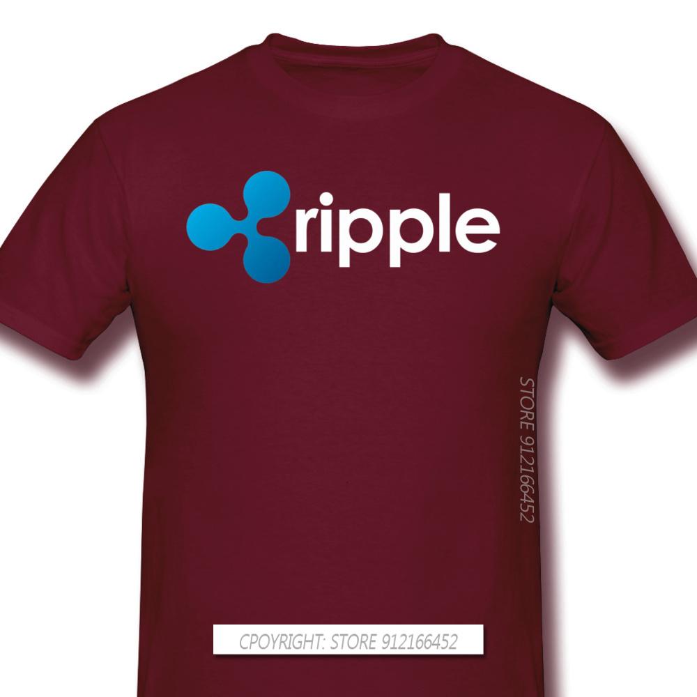 Top Quality Clothes XRP Ripple Coin Cryptocurrency Novelty Short Sleeve Man's T-Shirts Bitcoin Fashion For Men Shirt For Adult