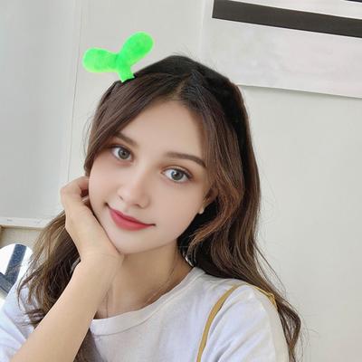 Little Sprout Headband Furry Hair Tie High Elasticity Hair-friendly Face Washing Hair Hoop Hair Accessories