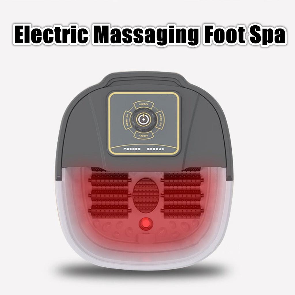 500W Rolling Vibration Heat Electric Oxygen Bubbles For Relieve Pressure Relaxation Electric Foot Spa Bath Massager 38.5 x 31.5 x 21 cm