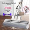 Large Absorbent Sponge Mop with Stainless Steel Handle - No-Hand-Wash Design