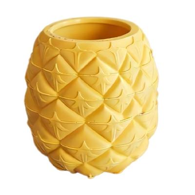 Elegant Pineapple Styles Multifunctional Desktop Accessory Pineapple Shape Decoration Pen Holder Makeup Brush Organizers
