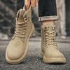 Fashion Men's Works Boots Spring Autumn Anti-slip Waterproof Male Sneakers Desert Tactical Boots Outdoor Travel Wear-resistant Man Shoes
