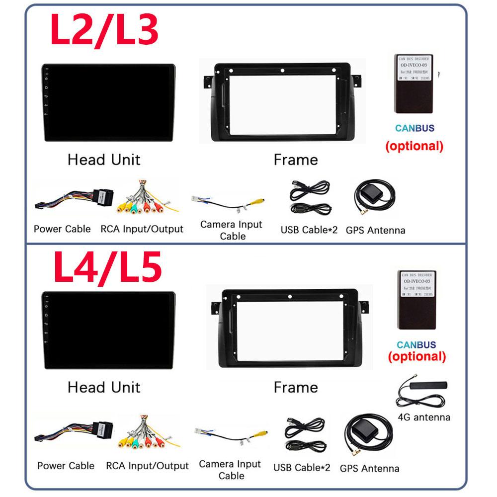 for BMW E46 M3 X5 1998-2006 Android 12 Car Radio Multimedia Video Player 2 Din Navigation Carplay DVD Head Unit Audio Stereo Gps