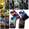 Supercar Comics Super Car Taillights Phone Cover for Xiaomi Redmi Note 12 11 10 A3 Pro 10A 10C 12C Note12 5G Protective Case