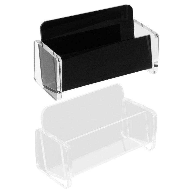 Business Card Holder Clear Acrylics Business Cards Holder Large Capacity Name Card Display Stand Office Desk Organizers