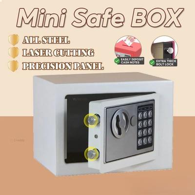 Mini Coffre-fort Numérique Boîte Secrète de Sécurité Personnelle (Avec fente pour billets) Tirelire Cochon Anti-vol Intelligente Tout Acier à Mot de Passe