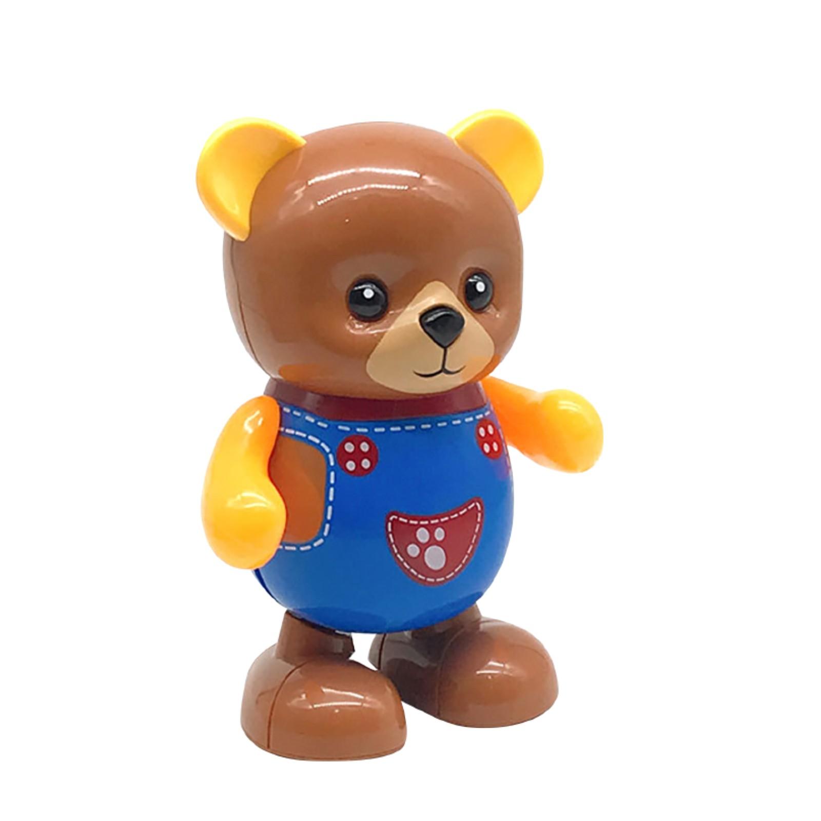 Children s Electric Bear Toy Glowing Music Robot Swinging Dancing Robot