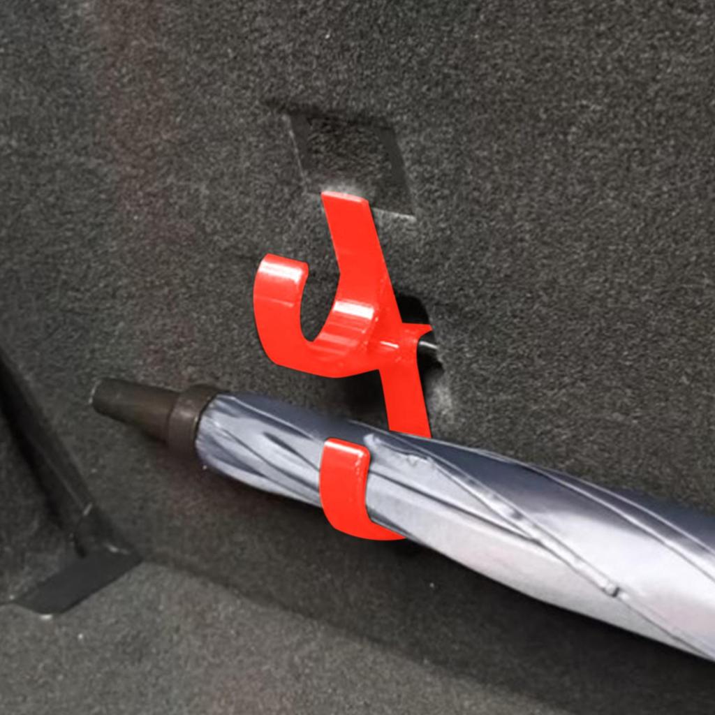 Car Umbrella Holder 2Pcs Car Trunk Hook Umbrella Mount Plant Towel Hook Auto Accessories Universal Storage Organizer Holders