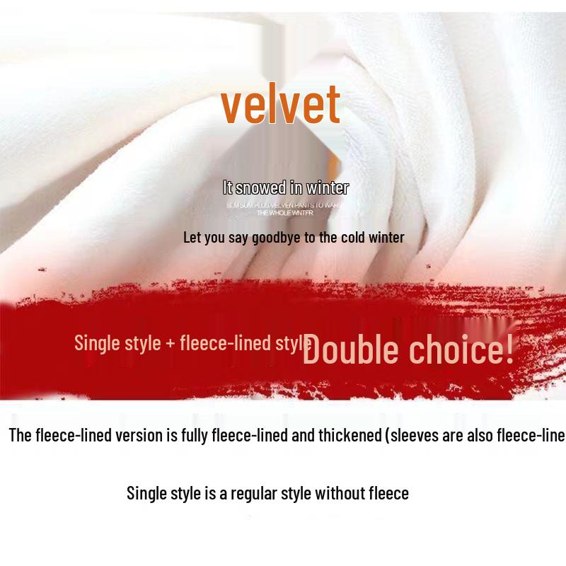 Chiffonspitze Langarm Damenoberteil - Samt, Herbst/Winter Trend