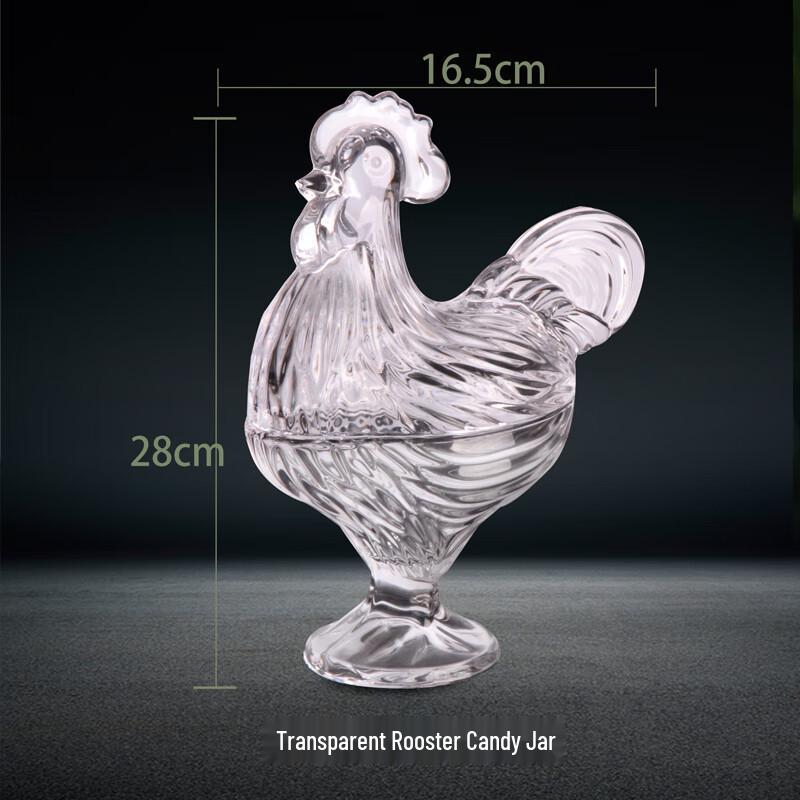 Bocal en Verre Fulevinci Style Européen Coq