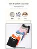 Korean Style Color-Blocked Crew Neck Sweatshirt with Triangle Design