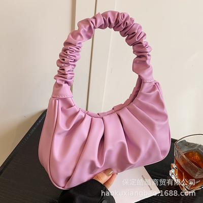 Premium Sense Bag Women's Large Capacity 2025 New Spring and Summer Niche Design Single Shoulder Underarm Bag Pleated Dumpling Bag