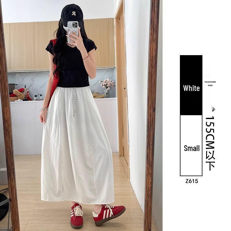 Vintage A-Line Midi Skirt for Women - Spring/Summer 2025