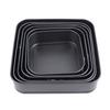 1Pc Carbon Steel Baking Mould With Buckle Square Cake Baking Pan With Removable Bottom Non-Stick Cake Mould Chiffon Cake