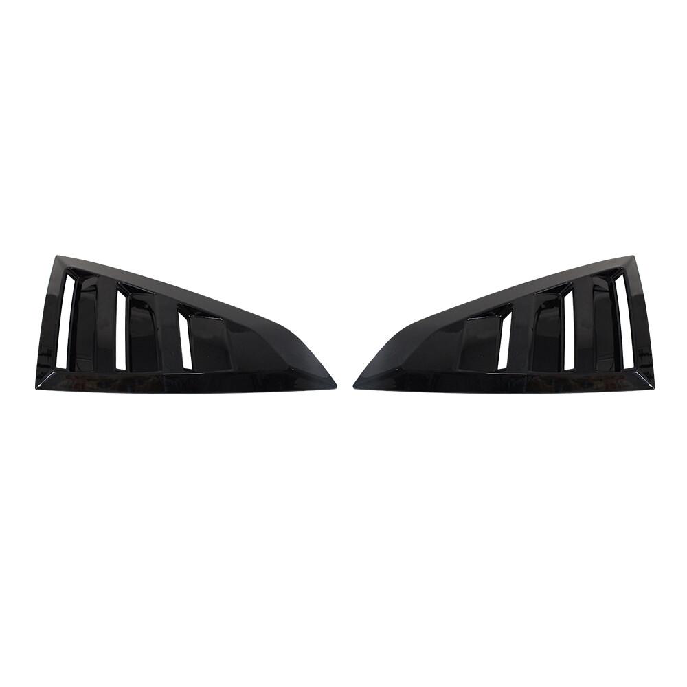 For Ford Mustang 2024-2025 Rear Window Louver Shutter Cover Side Vent Trim Windshield Scoop Cover Exterior ABS Car Accessories
