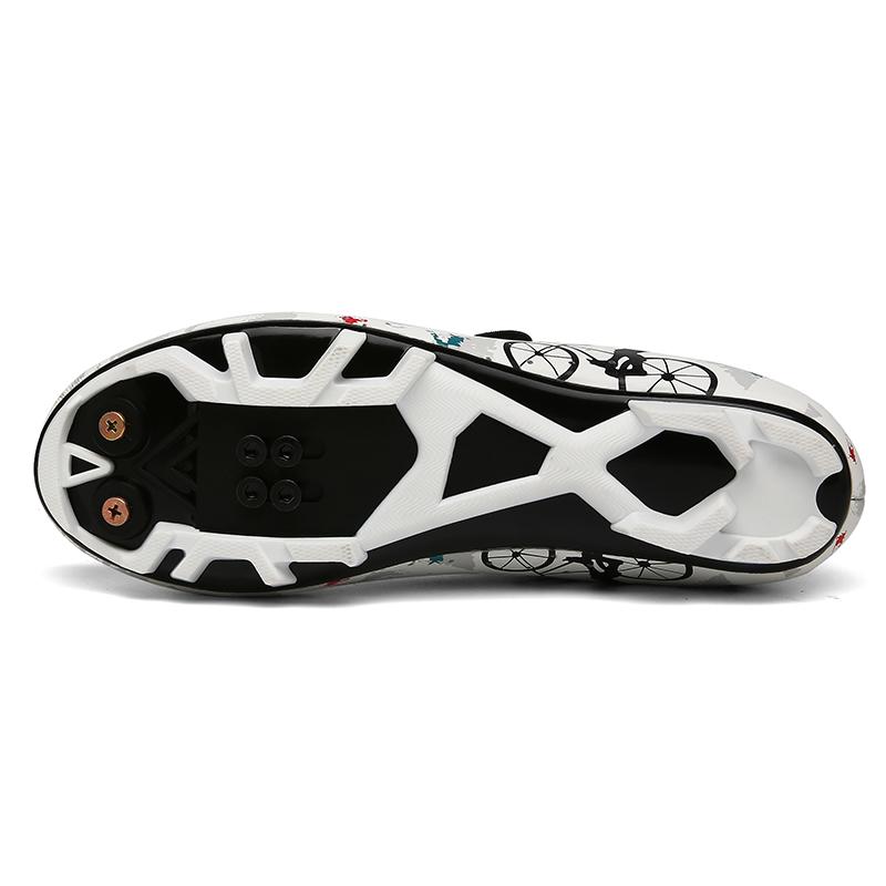 Cycling Sneakers Men MTB Shoes Self-Locking Road Bicycle Shoes Women Exercise Bikes Sneakers Cleats Clip Cycle Training Shoes