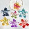 New Gradient Flower Hair Claw Clips Non-Slip Hair Clips for Women Cute Shark Clips Hawaiian Hair Flower Clip Large Plumeria