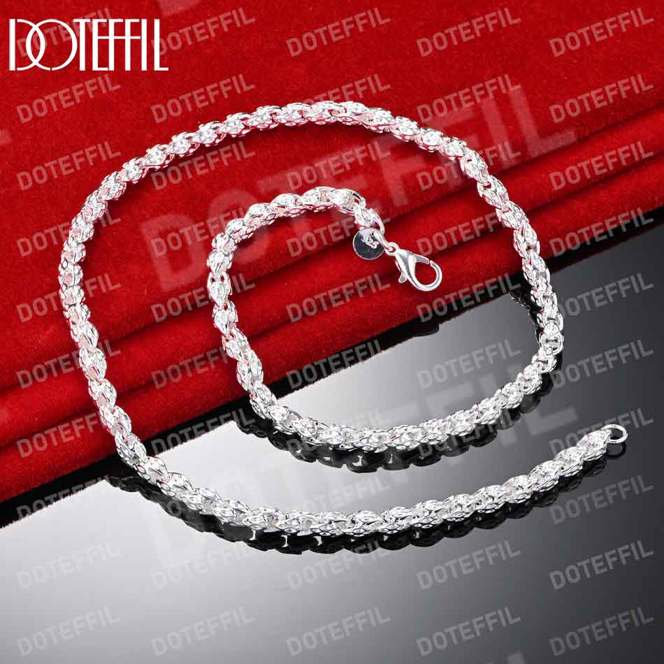 

Классическое геометрическое цепочное ожерелье 50/60 см Подарочное серебряное модное украшение с подвесками 50cm