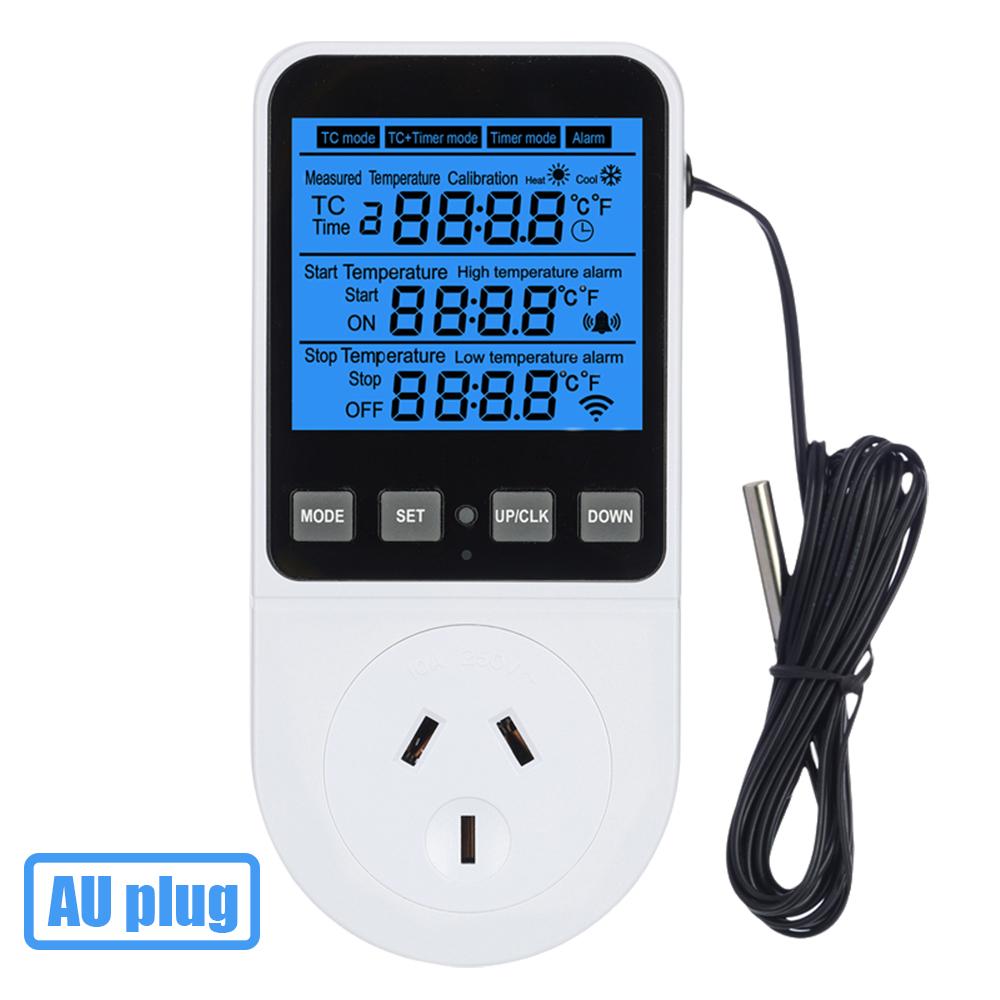 New 120-230V Thermostat Socket Digital Temperature Controller Socket Outlet Heating Cooling Switch for Refrigerator Aquaculture