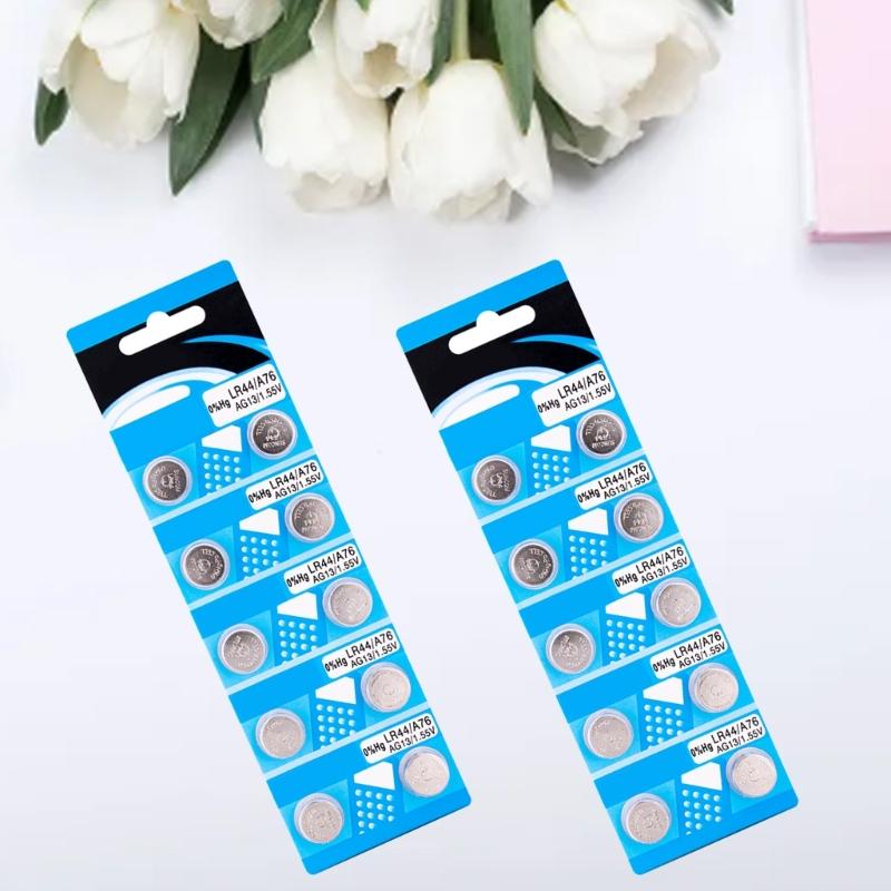Pack Of 10/20 AG13 LR44 Alkaline Button Cell Batteries AG13 Button Cell Batteries For Watches Calculators Toy Devices