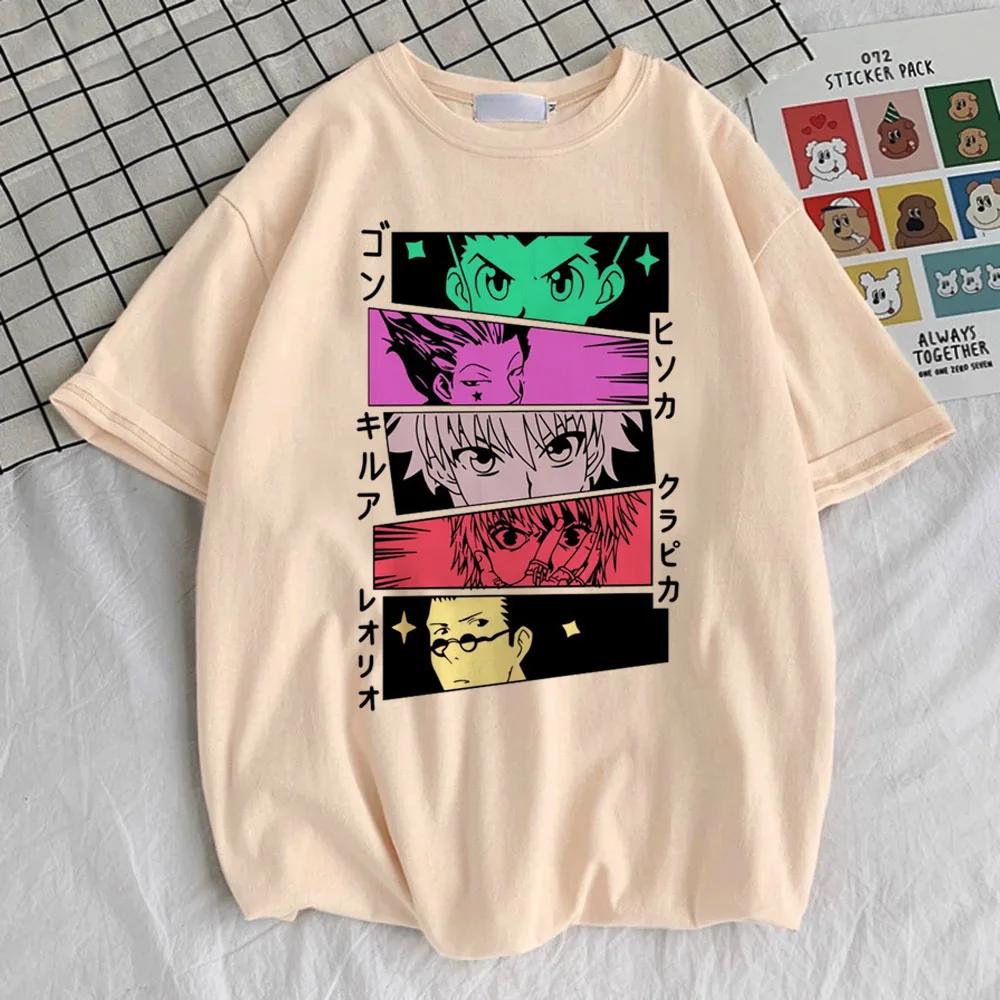 Hunter x Hunter Killua Zoldyck Hisoka Kurapika Gon top tees female Colorful Grunge top tees Trendy harajuku korean clothes