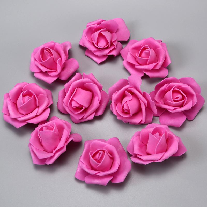Free Shipping Foam Rose Heads - 5 Layer, 6.5cm Diameter, Artificial PE Flower Balls
