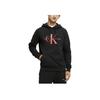 Calvin Klein Letter Embroidered Cotton Hoodie Unisex hoodies Black ZM02079-0GM
